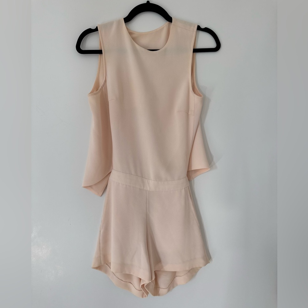 Club Monaco Cream Sleeveless Jumpsuit